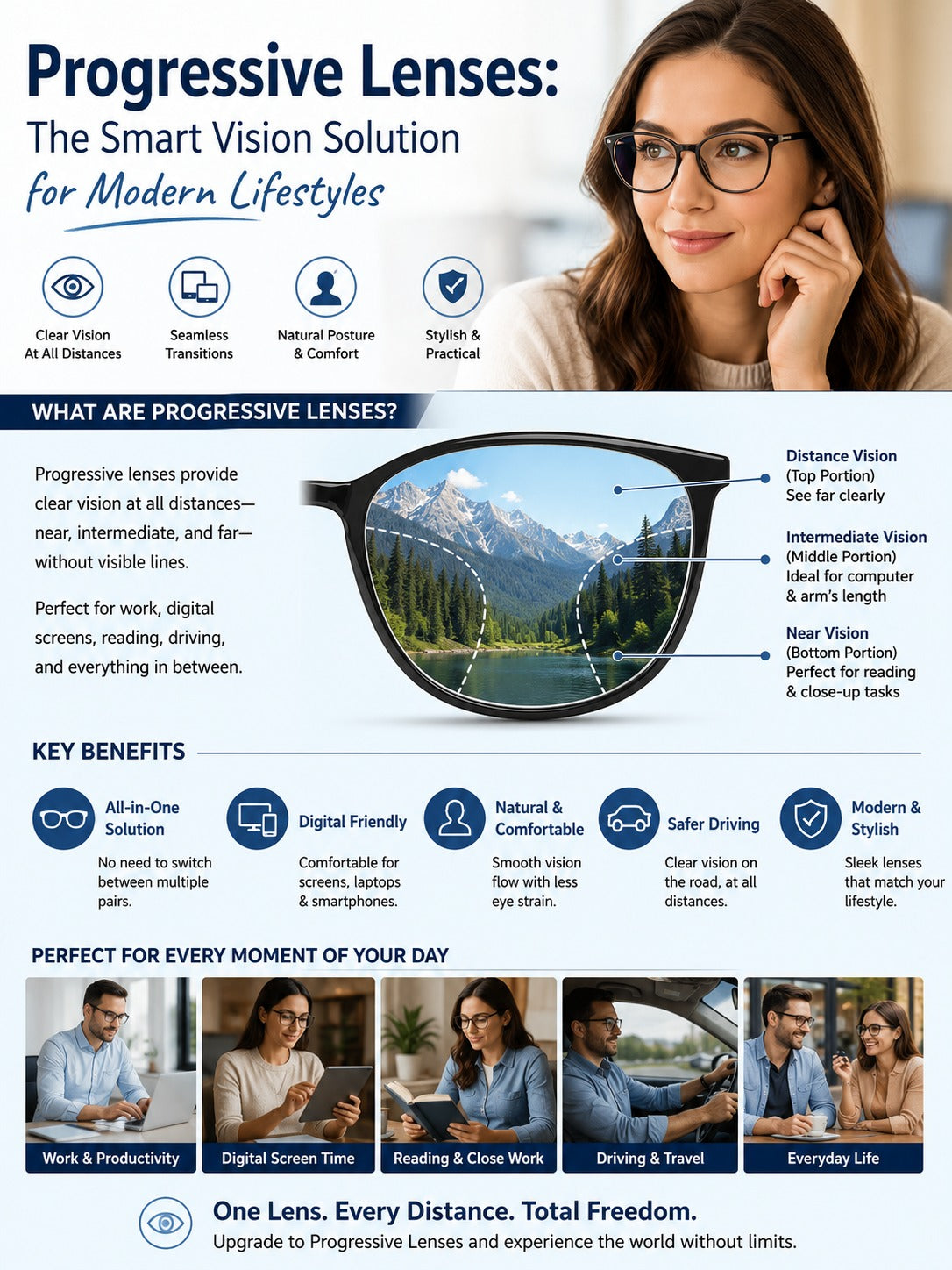 Progressive Lenses: The Smart Vision Solution for Modern Lifestyles