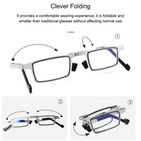 Metal Foldable One Power Intelligent Zoom Glasses (2MFRG)