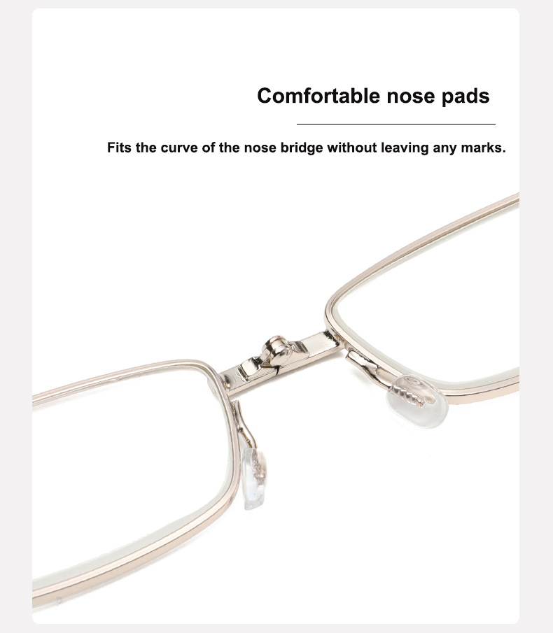 Metal Foldable Golden One Power Zoom Reading Glasses(MFRG2)