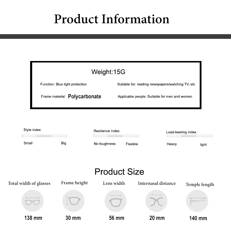 Rimless Foldable One Power Intelligent Zoom Glasses (RFRG1)