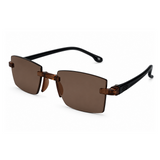 Rimless Bifocal Brown Daily Use Reading Glasses 3BRG01