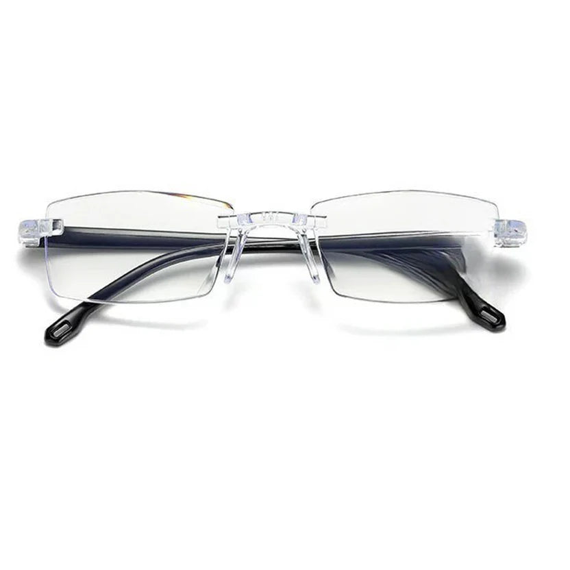 Bi-Focal Rimless Adaptive Intelligent Zoom Reading Glasses-3BFRG3