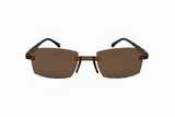 Rimless Bifocal Brown Daily Use Reading Glasses 3BRG01