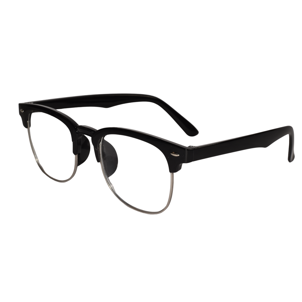 Designer Black Clubmaster Intelligent Zoom Bifocal Reading Glasses  for Men & Women (CMBF01))