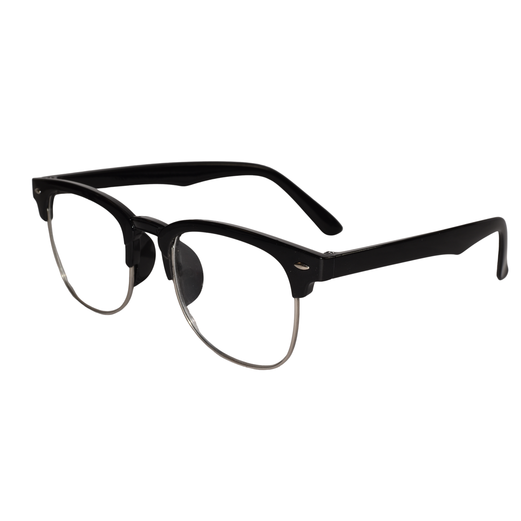 Designer Black Clubmaster Intelligent Zoom Bifocal Reading Glasses  for Men & Women (CMBF01))
