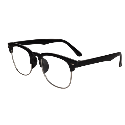 Designer Black Clubmaster Intelligent Zoom Bifocal Reading Glasses  for Men & Women (CMBF01)