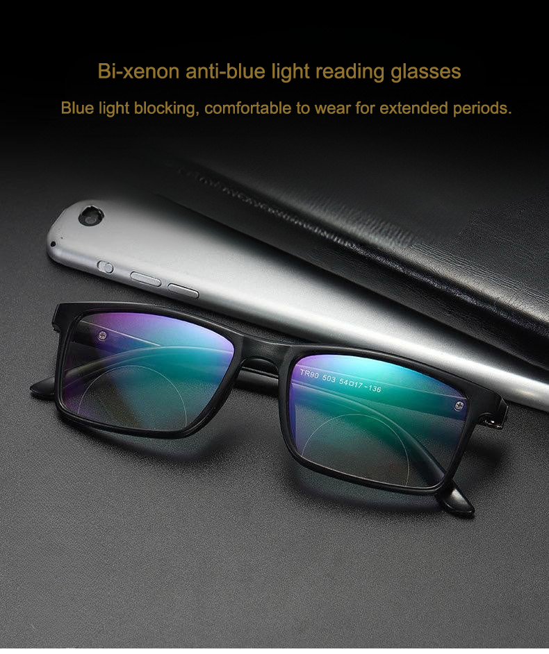 Bi-Focal Brown Tint full Frame Flexible One Power Reading Glasses(BFRG1)