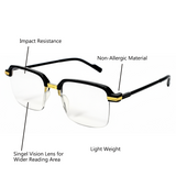 Stylish Black Golden Reading glasses For Men and Women -3GBRG