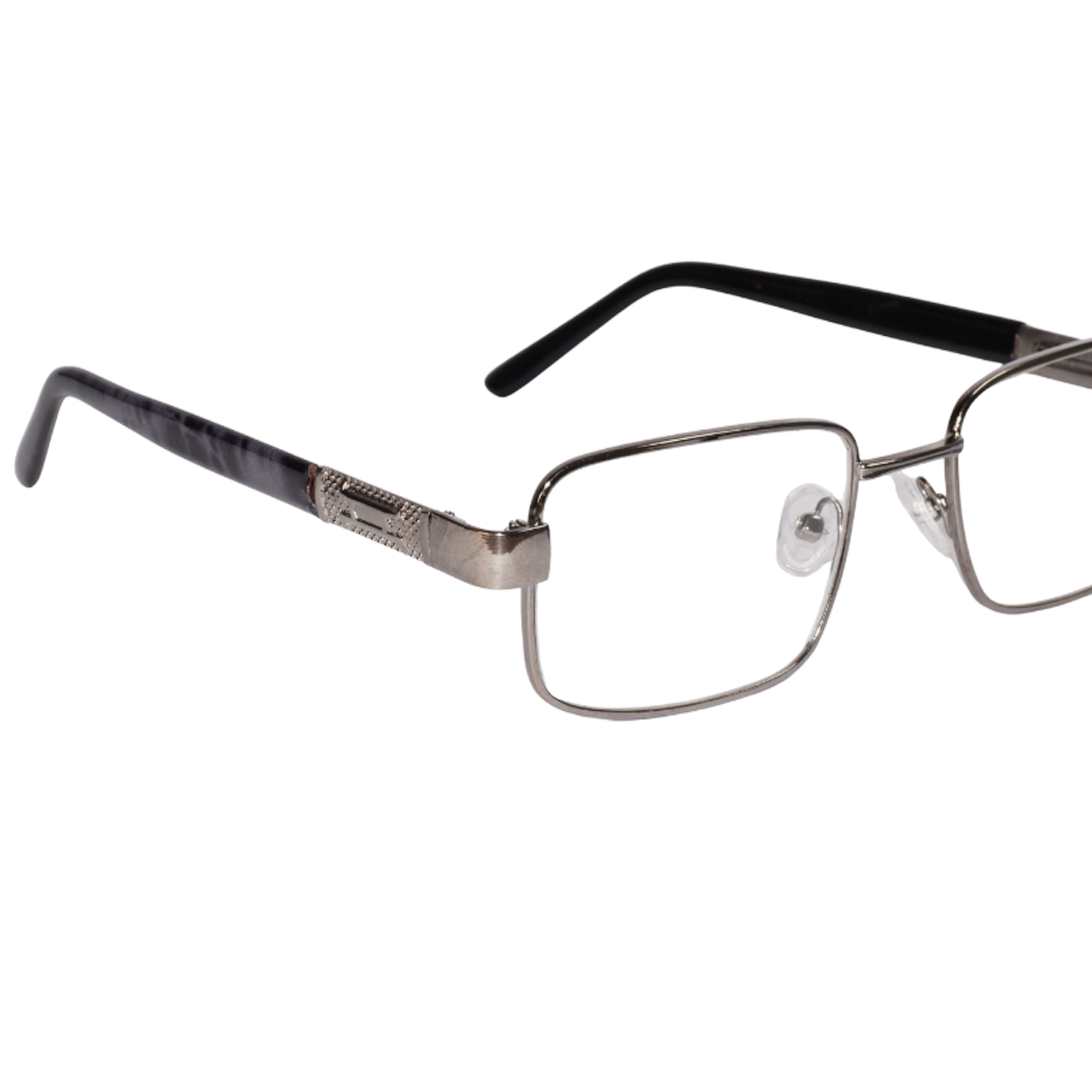 Full Frame Stainless Steel Bi-Focal  Adaptive Intelligent Zoom Reading  Glasses  Gray & Golden Combo (FFMBF01)