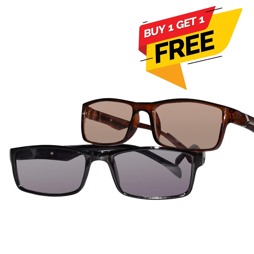 Brown Tint Bifocal Intelligent Zoom reading Glasses(FFTK01-D)