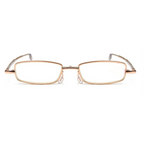 Metal Foldable Golden One Power Zoom Reading Glasses(2MFRG)
