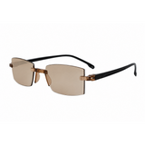 Rimless Bifocal Brown Daily Use Reading Glasses 3BRG01
