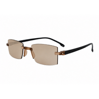 Rimless Bifocal Brown Daily Use Reading Glasses 3BRG01
