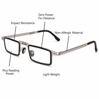 Metal Foldable One Power Intelligent Zoom Glasses (2MFRG)