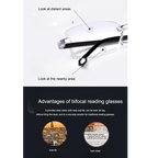 Bi-Focal Rimless Adaptive Intelligent Zoom Reading Glasses-3PCBR01
