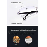 Bi-Focal Rimless Adaptive Intelligent Zoom Reading Glasses-3BFRG3
