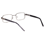 Full Frame Stainless Steel Bi-Focal  Adaptive Intelligent Zoom Reading  Glasses  Gray & Golden Combo (FFMBF01)