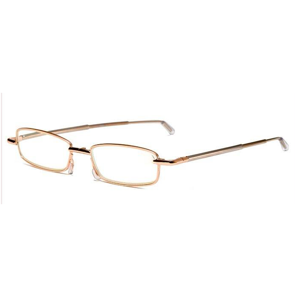 Metal Foldable Golden One Power Zoom Reading Glasses(MFRG2)