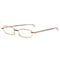 Metal Foldable Golden One Power Zoom Reading Glasses(2MFRG)