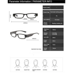 Led Light One Power Intelligent Zoom Reading glasses (2LLORG)