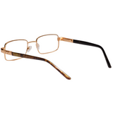 Full Frame Stainless Steel Bi-Focal  Adaptive Intelligent Zoom Reading  Glasses  Gray & Golden Combo (FFMBF01)