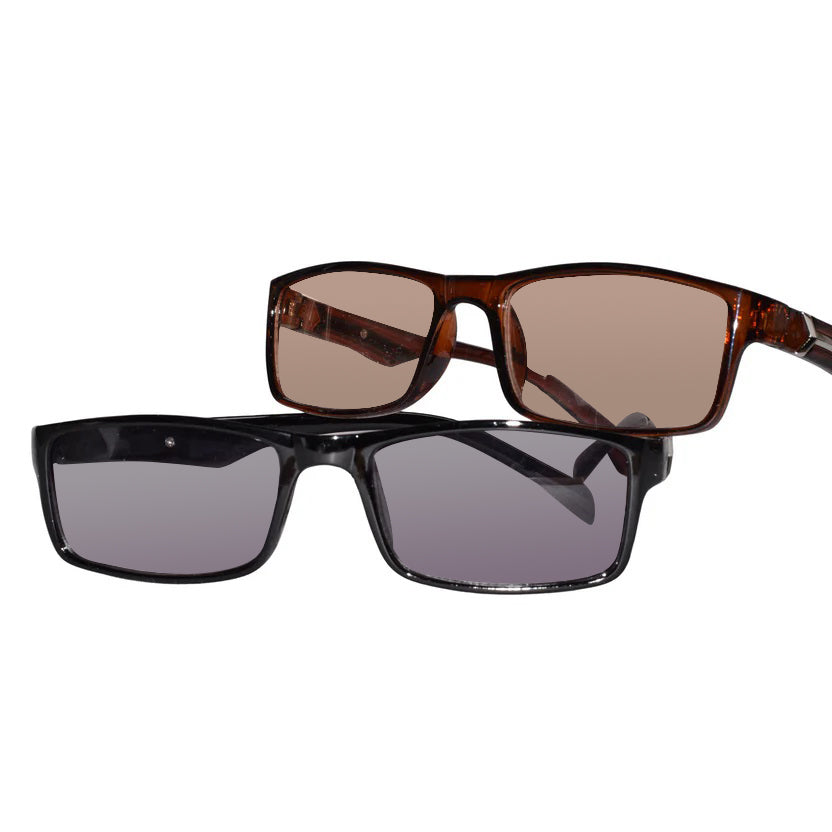 Brown Tint Bifocal Intelligent Zoom reading Glasses(FFTK01-D)