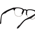 Designer black clubmaster Intelligent zoom bifocal reading glasses (2PGCMBF01)