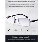 Photochromic Bifocal Intelligent Zoom Adaptive Reading Glasses (2PBF)