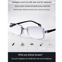 Photochromic Bifocal Intelligent Zoom Adaptive Reading Glasses (3PBF)