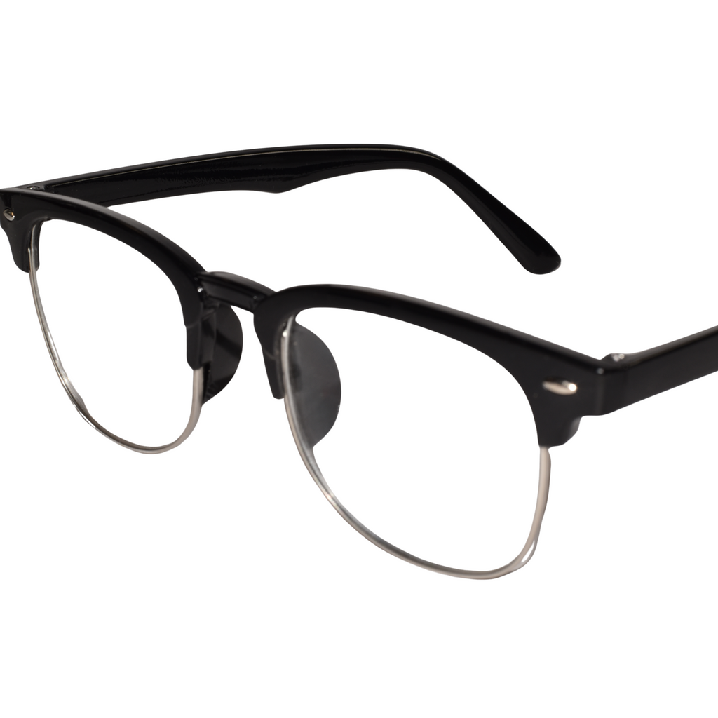 Designer Black Clubmaster Intelligent Zoom Bifocal Reading Glasses  for Men & Women (CMBF01))