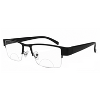 Metal Supra Bifocal Frame Flexible Intelligent Zoom  Reading Glasses -2MHF