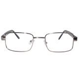Full Frame Stainless Steel Bi-Focal  Adaptive Intelligent Zoom Reading  Glasses  Gray & Golden Combo (FFMBF01)