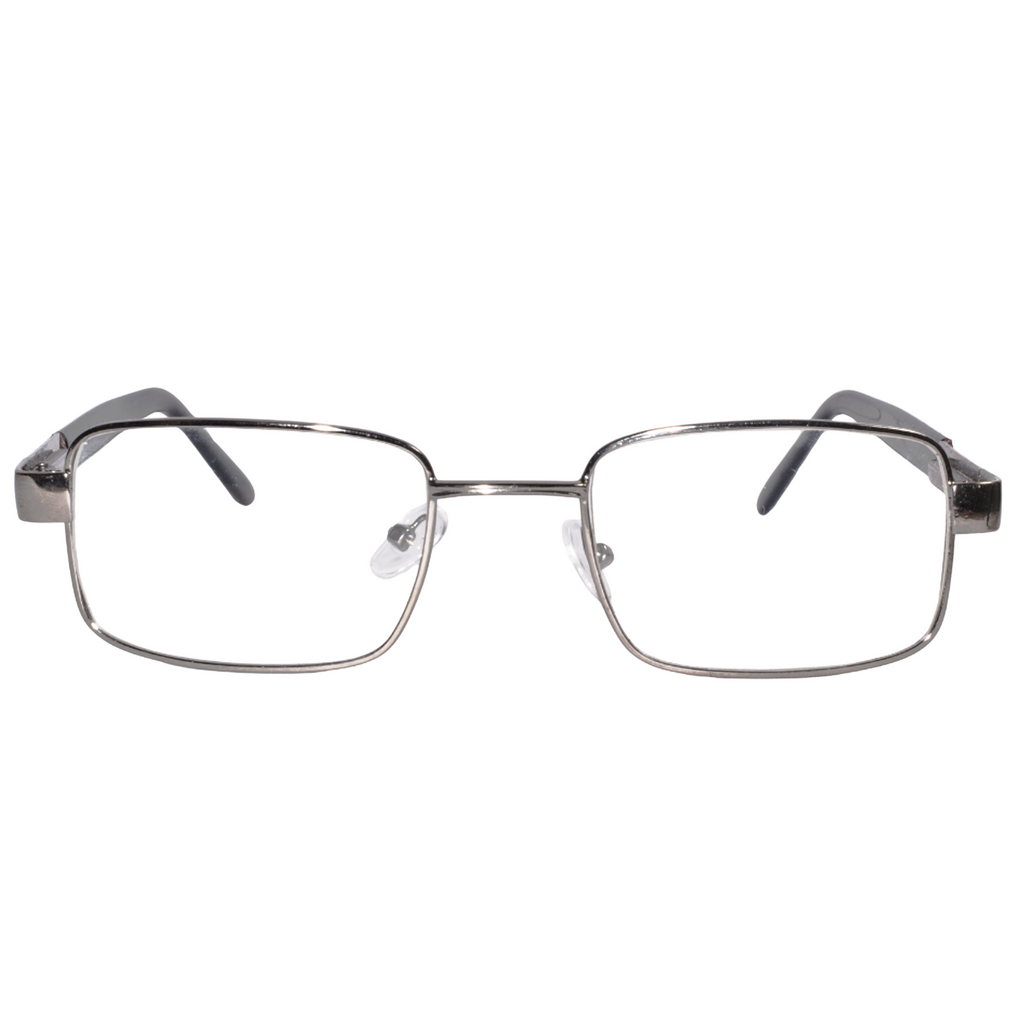 Full Frame Stainless Steel Bi-Focal  Adaptive Intelligent Zoom Reading  Glasses  Gray & Golden Combo (FFMBF01)