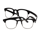 Designer Black Clubmaster Intelligent Zoom Bifocal Reading Glasses  for Men & Women (CMBF01)