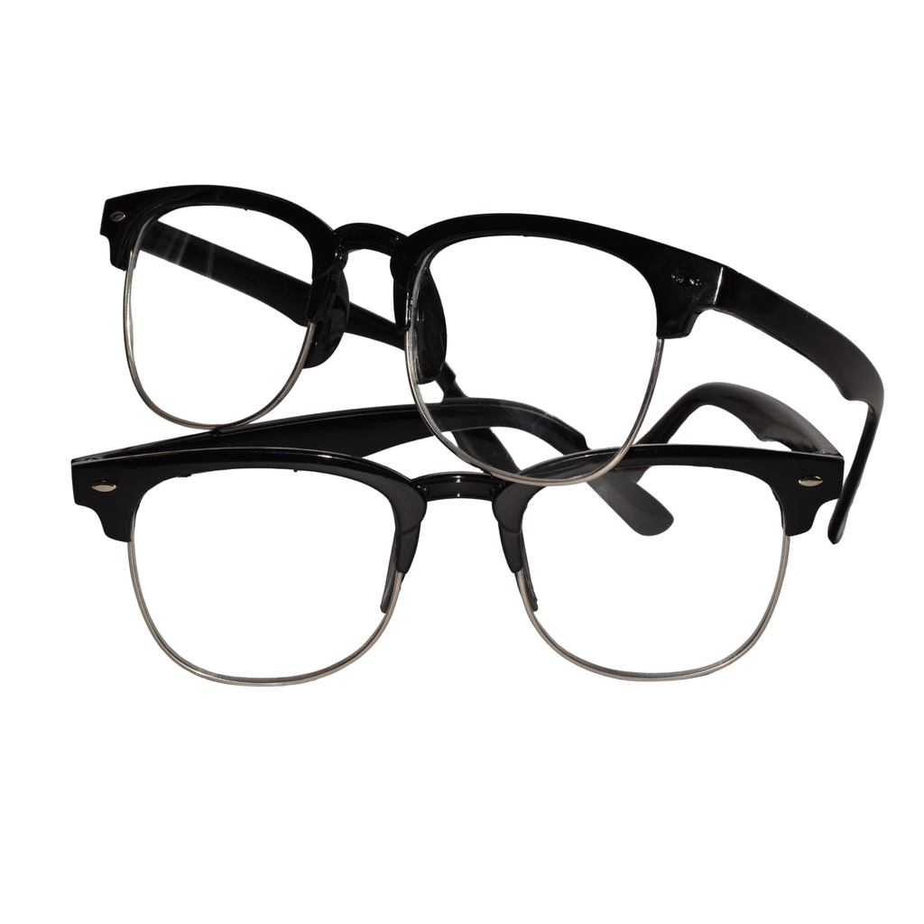 Designer Black Clubmaster Intelligent Zoom Bifocal Reading Glasses  for Men & Women (CMBF01))