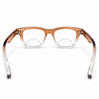 Rectanguler Black & Orange Bifocal Reading Glasses Pack of 2 for Men & Women - RBOBRG2