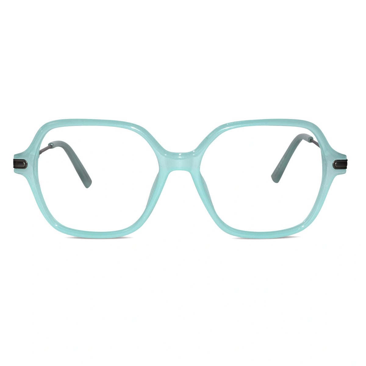 Oversize Square Animal Print Eyeglasses For Women LKE9132-BRN