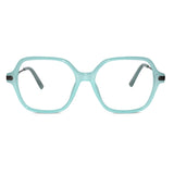 Oversize Square Animal Print Eyeglasses For Women LKE9132-BRN