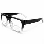 Black & Blue  Wayfarer Bifocal Reading Glasses Pack of 2 for Men & Women - BBWBRG2
