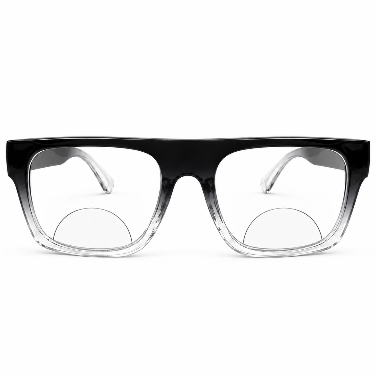 Black & Blue  Wayfarer Bifocal Reading Glasses Pack of 2 for Men & Women - BBWBRG2