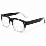 Rectanguler Black Bifocal Reading Glasses Pack of 2 for Men & Women - RBBRG2