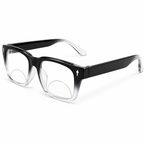 Rectanguler Black Bifocal Reading Glasses Pack of 2 for Men & Women - RBBRG2
