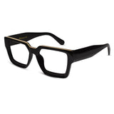 Black Bold Wayfarer Reading Glasses ELE007-BLK