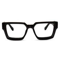 Black Bold Wayfarer Reading Glasses ELE007-BLK