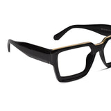 Black Bold Wayfarer Reading Glasses ELE007-BLK