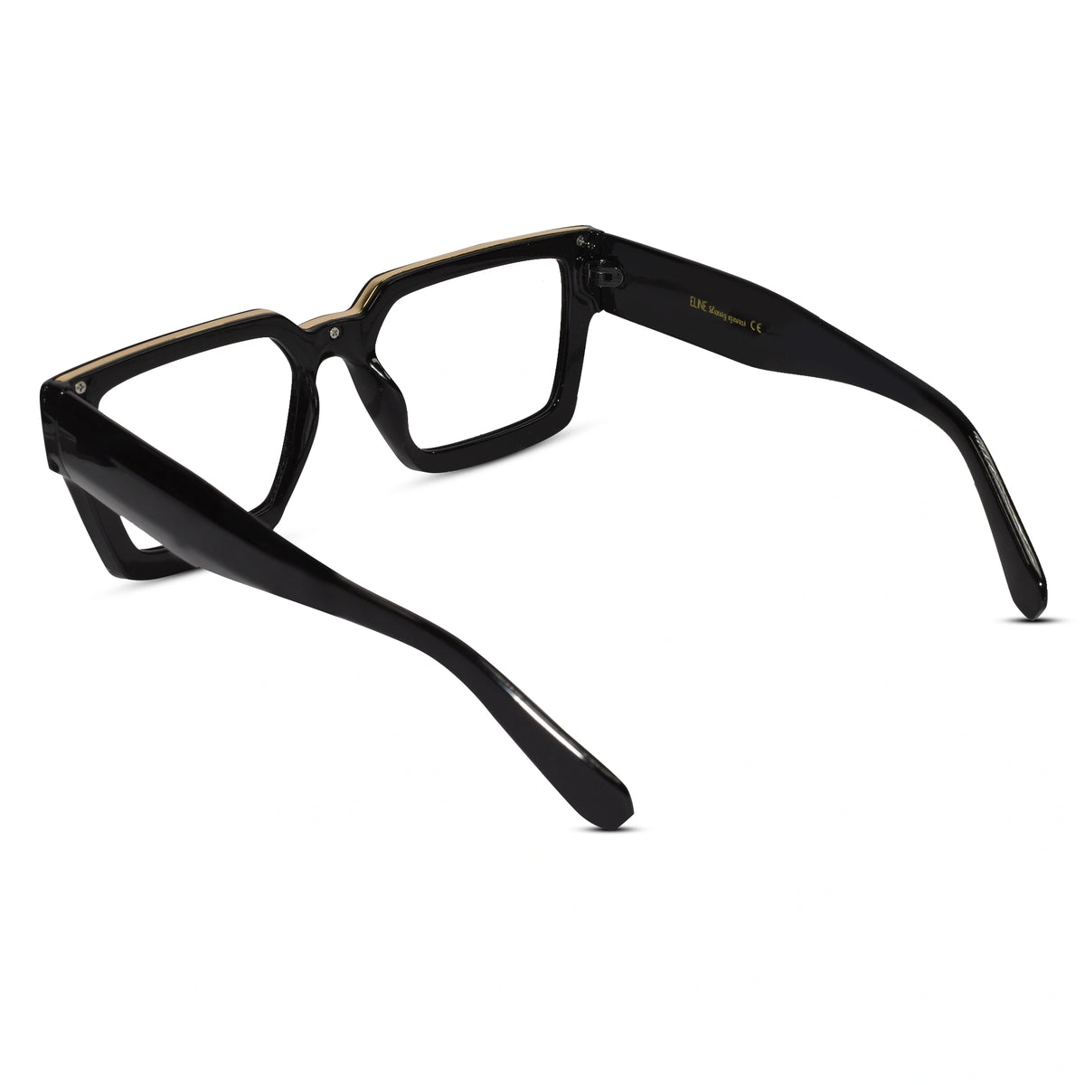 Black Bold Wayfarer Reading Glasses ELE007-BLK