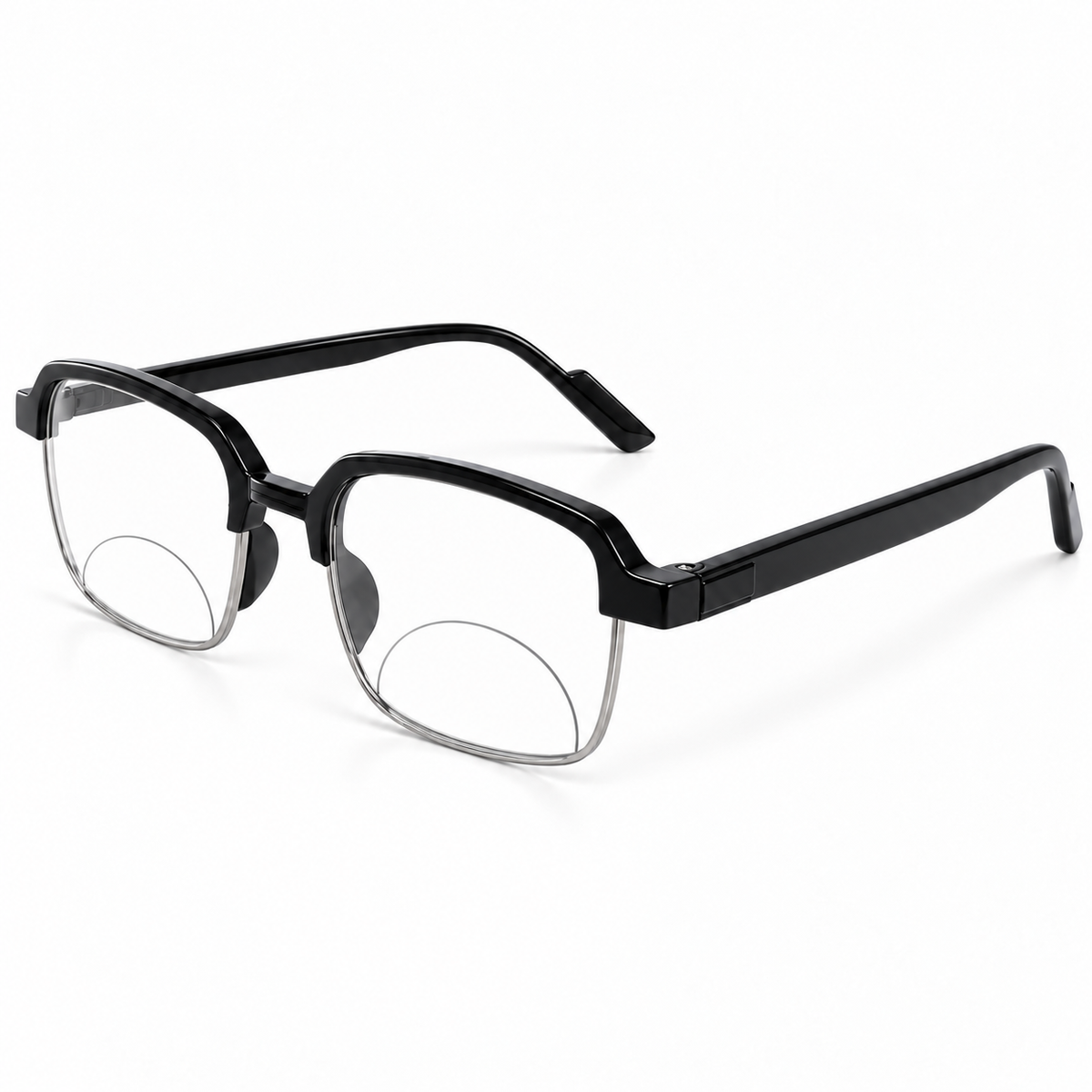 Keymount Black Intelligent Zoom Bifocal Reading Glasses for Men & Women -3KBF