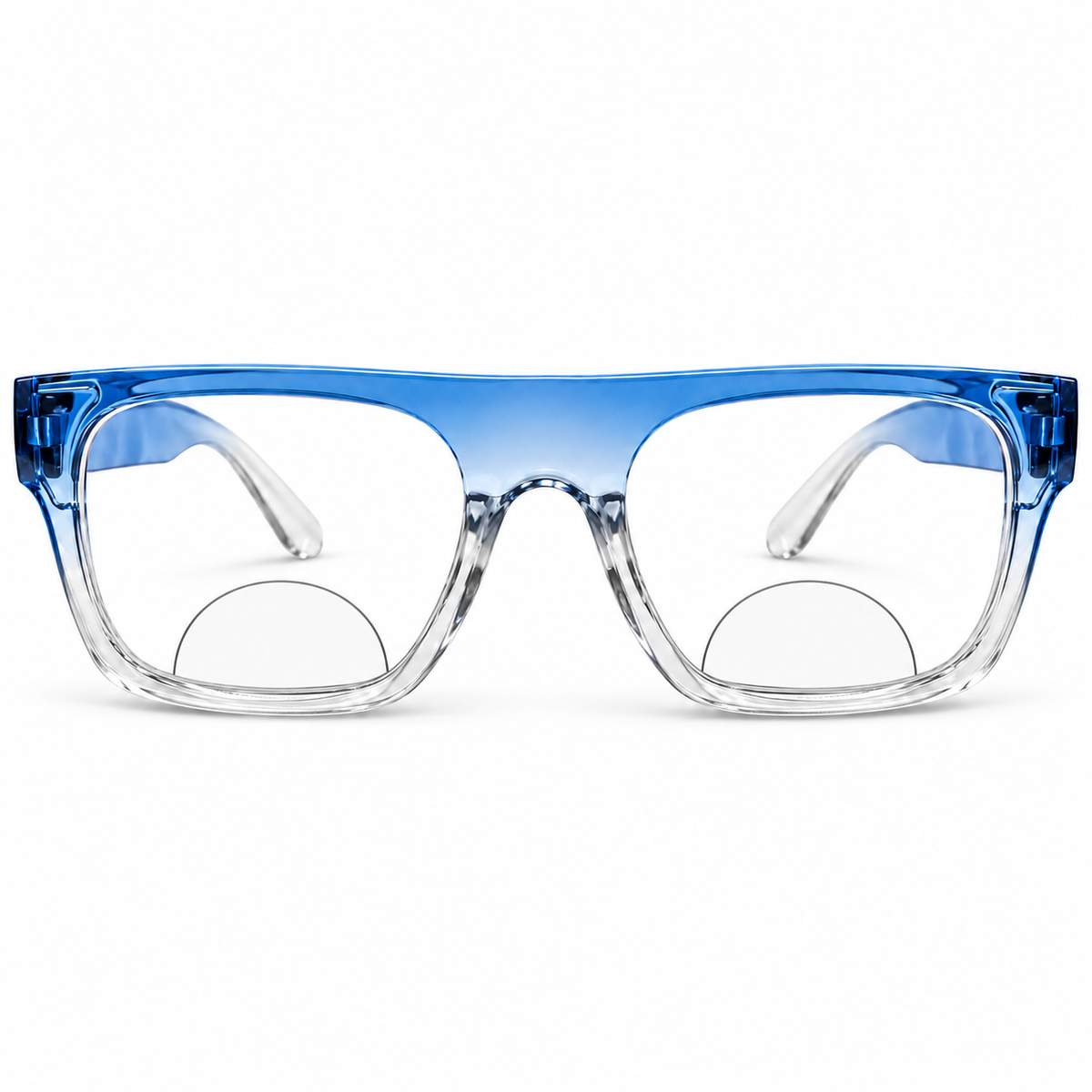 Black & Blue  Wayfarer Bifocal Reading Glasses Pack of 2 for Men & Women - BBWBRG2