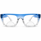 Black & Blue  Wayfarer Bifocal Reading Glasses Pack of 2 for Men & Women - BBWBRG2