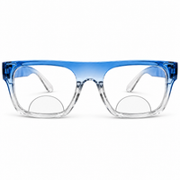 Black & Blue  Wayfarer Bifocal Reading Glasses Pack of 2 for Men & Women - BBWBRG2